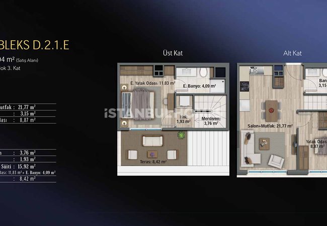 Appartements Élégants En Complexe Avec Centre Commercial À Kadıköy 57