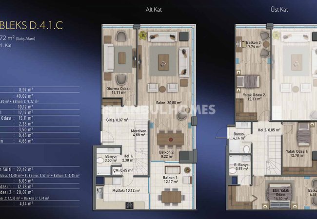 Appartements Élégants En Complexe Avec Centre Commercial À Kadıköy 44