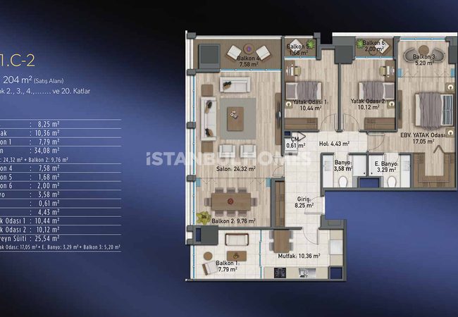 Appartements Élégants En Complexe Avec Centre Commercial À Kadıköy 47