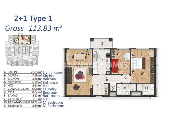 Contemporary Flats in Highly-desired Area of Basaksehir 9
