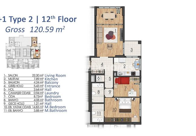 Contemporary Flats in Highly-desired Area of Basaksehir 10