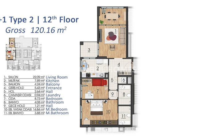 Contemporary Flats in Highly-desired Area of Basaksehir 14