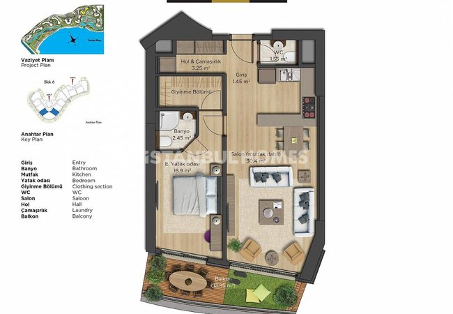 عقارات مجهزة بميزات فائقة الفخامة في باكيركوي 25