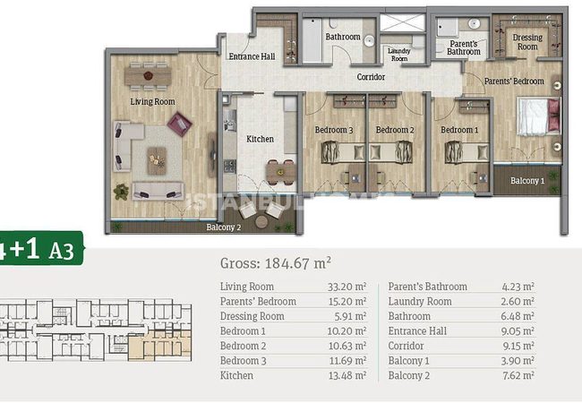 Luxurious Apartments in Istanbul Bahcesehir with Lake View 43