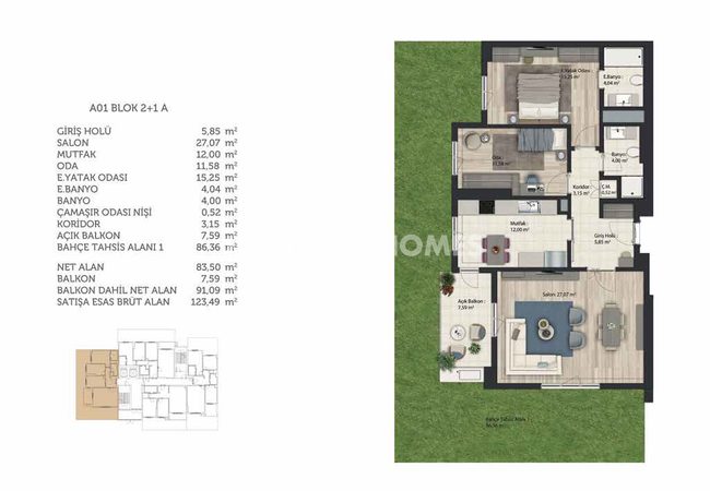 İstanbul Başakşehir’de Şehir Manzaralı Modern Daireler 25
