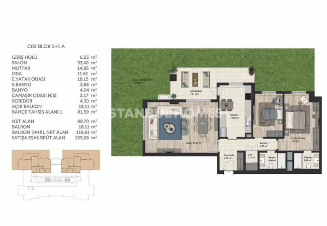 İstanbul Başakşehir’de Şehir Manzaralı Modern Daireler 37