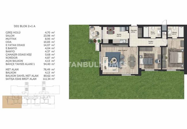 İstanbul Başakşehir’de Şehir Manzaralı Modern Daireler 39