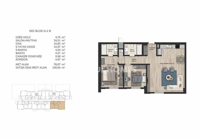 İstanbul Başakşehir’de Şehir Manzaralı Modern Daireler 40