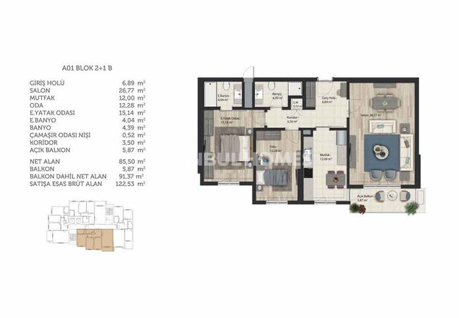 İstanbul Başakşehir’de Şehir Manzaralı Modern Daireler 26