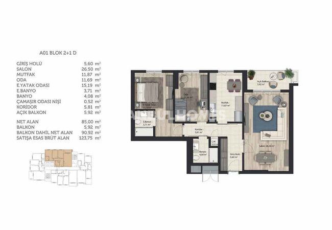 İstanbul Başakşehir’de Şehir Manzaralı Modern Daireler 29