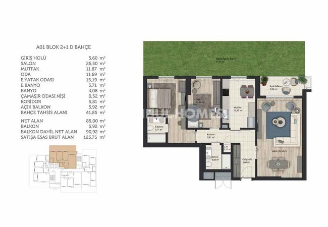 İstanbul Başakşehir’de Şehir Manzaralı Modern Daireler 30