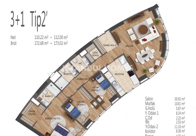 Spacieux Appartements À Umraniye Avec Riches Fonctionnalités 48