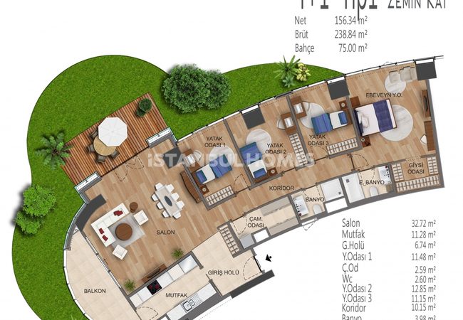 Spacieux Appartements À Umraniye Avec Riches Fonctionnalités 49