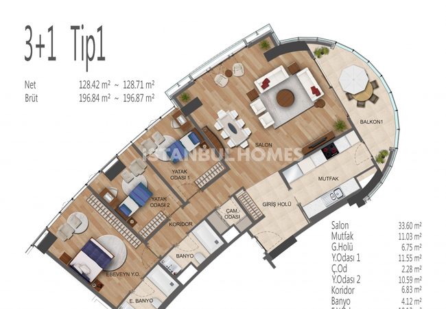 Spacieux Appartements À Umraniye Avec Riches Fonctionnalités 44