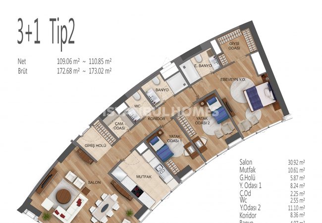 Spacieux Appartements À Umraniye Avec Riches Fonctionnalités 45
