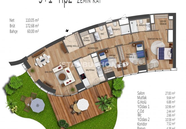 Spacieux Appartements À Umraniye Avec Riches Fonctionnalités 46