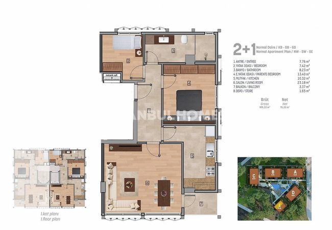 Appartements Privilégiés En Complexe Avec Piscine À Istanbul 45
