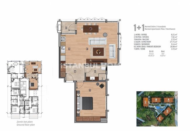 Appartements Privilégiés En Complexe Avec Piscine À Istanbul 46