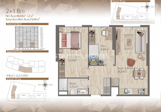 Apartments in a Complex with Swimming Pool in Istanbul 24