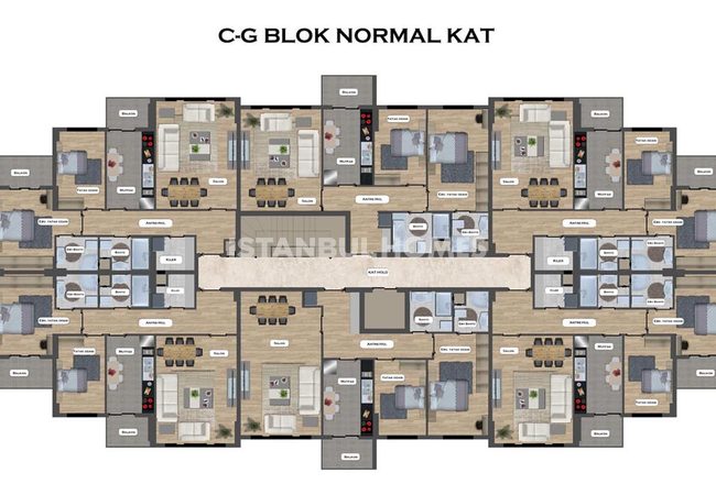 Immobilien In Einer Anlage Mit Pools In Istanbul Silivri 36