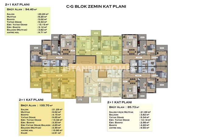 Immobilien In Einer Anlage Mit Pools In Istanbul Silivri 38
