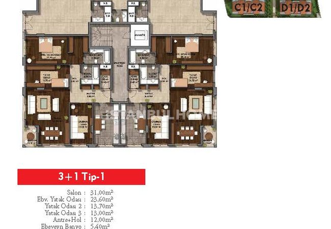 Spacieux Immobiliers Concept Familial À Vendre À Istanbul 32