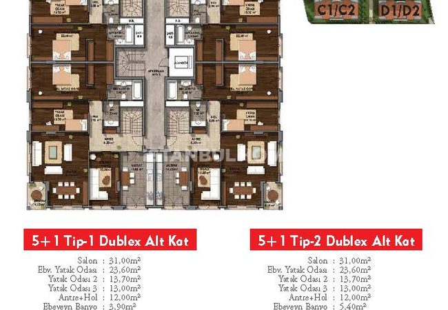 Spacieux Immobiliers Concept Familial À Vendre À Istanbul 34