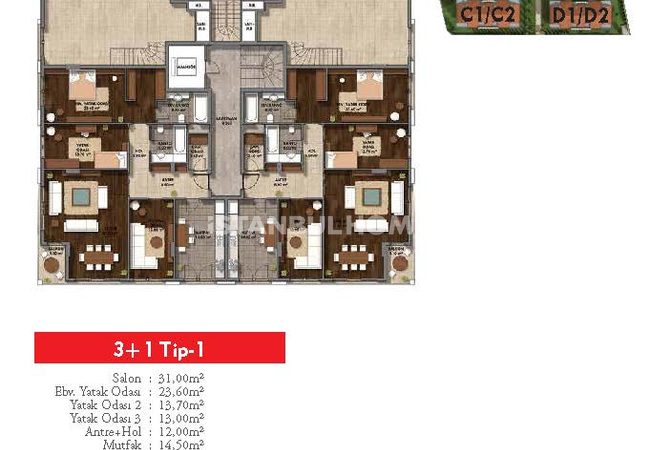 Spacieux Immobiliers Concept Familial À Vendre À Istanbul 38
