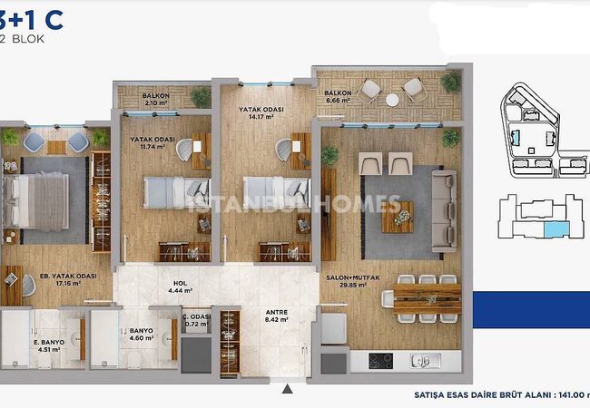 Schicke Wohnungen In Einem Projekt In Avcilar Istanbul 31