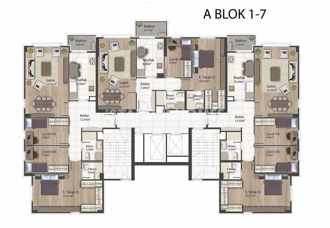 Immobilier Moderne Vue Forêt Et Ville À Kagithane 23