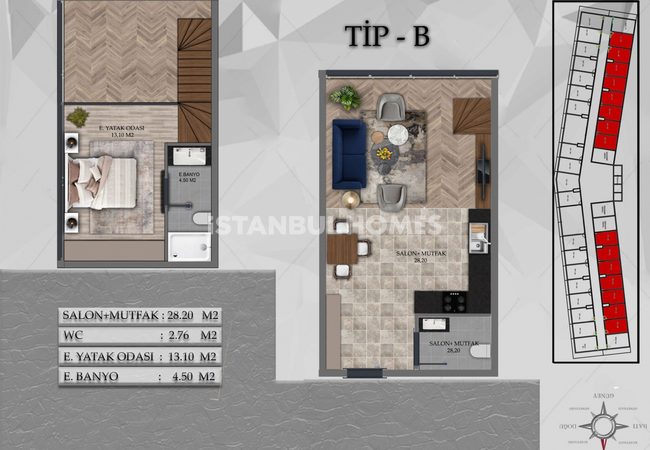 Investment Flats in a Luxurious Complex in Bahcelievler 11