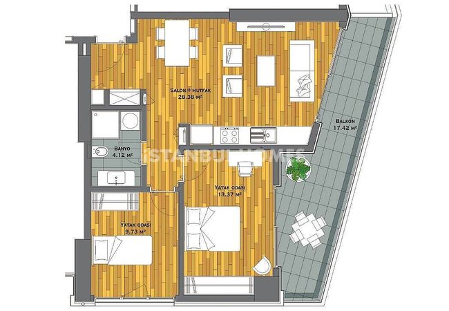 Maltepe’de Otel Konseptli Konut Projesinde Modern Gayrimenkuller 30
