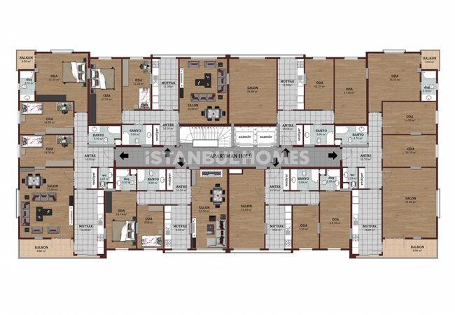 Appartements De Concept Familial À Istanbul 21