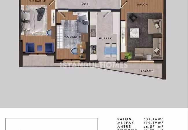 New Apartments with Botanic Garden in Buyukcekmece Istanbul 30