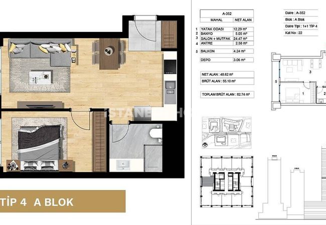 Ataşehir'de Devlet Garantili Lüks Projede Konforlu Daireler 34