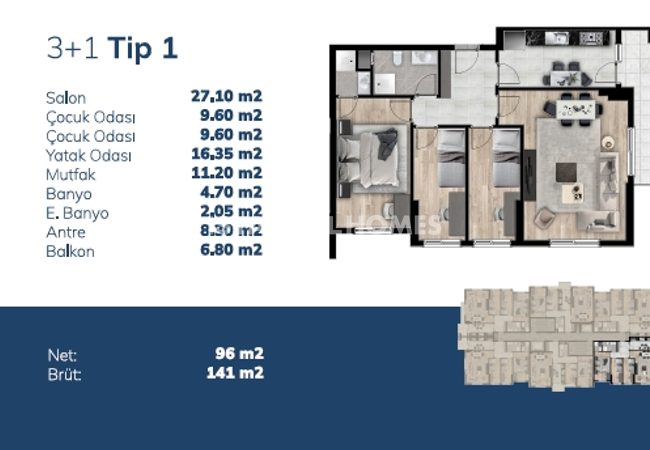 Spacious Apartments in a Secure Complex in Bahcelievler 13
