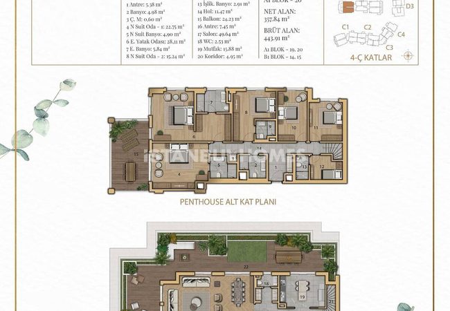 İstanbul Eyüpsultan'da Taşınmaya Hazır Ferah Dubleks Daire 37