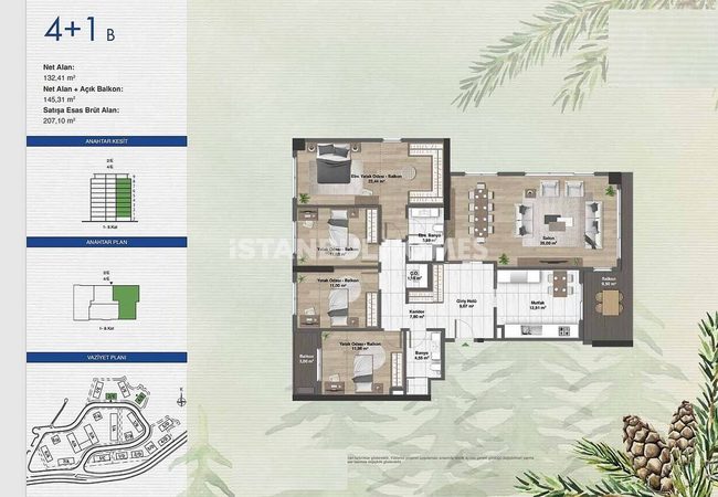 Spacious Real Estate with Forest View in Kağıthane Istanbul 25