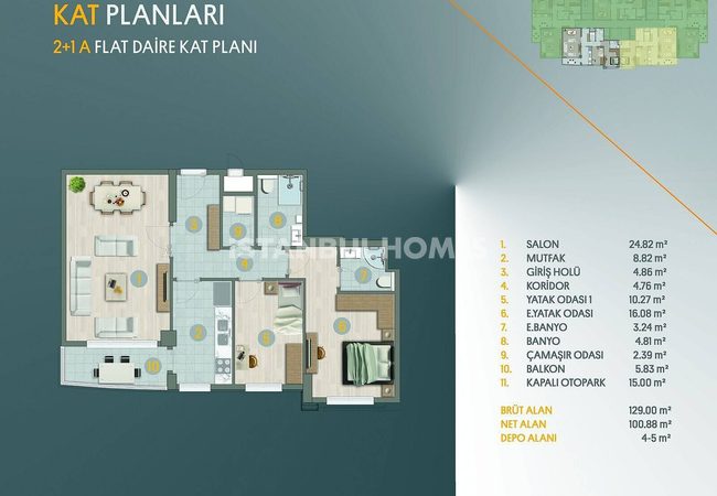Flats with En-suite Bathroom and Balcony in Avcilar Istanbul 27