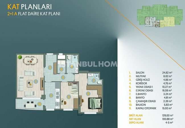 Flats with En-suite Bathroom and Balcony in Avcilar Istanbul 28