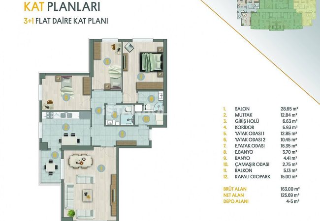 Flats with En-suite Bathroom and Balcony in Avcilar Istanbul 33