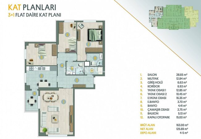 Flats with En-suite Bathroom and Balcony in Avcilar Istanbul 34