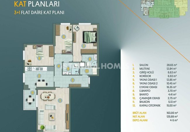 Flats with En-suite Bathroom and Balcony in Avcilar Istanbul 35