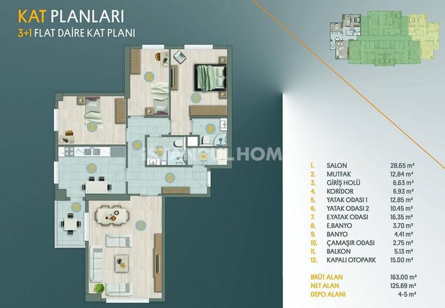 Flats with En-suite Bathroom and Balcony in Avcilar Istanbul 36