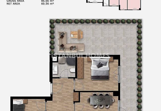 Real Estate in Equipped Complex in Uskudar Istanbul 27