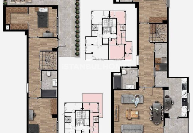 Real Estate in Equipped Complex in Uskudar Istanbul 28