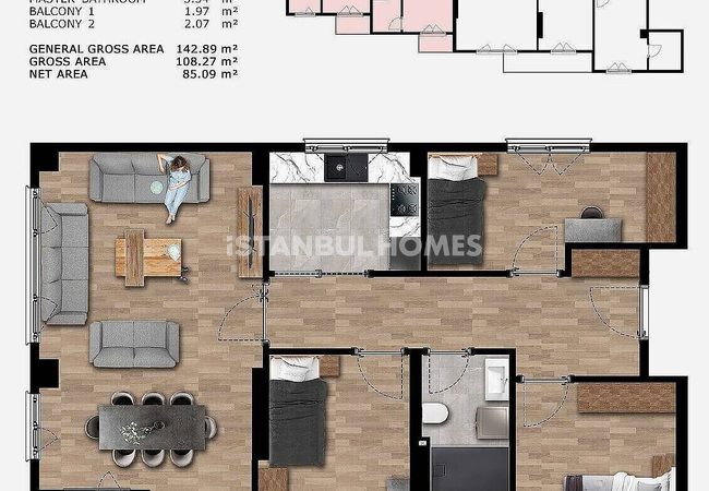 Real Estate in Equipped Complex in Uskudar Istanbul 29