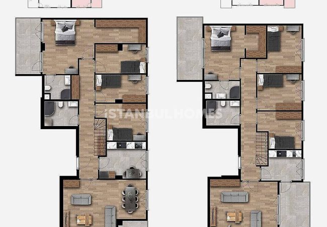 Real Estate in Equipped Complex in Uskudar Istanbul 34