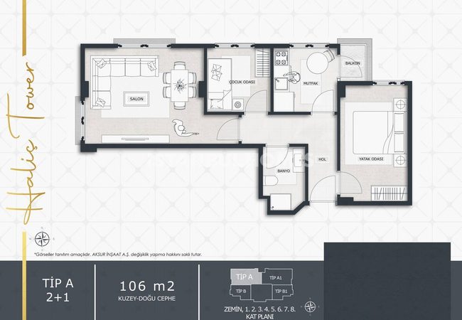 Modern Apartments Close to the Metro in Eyupsultan 7