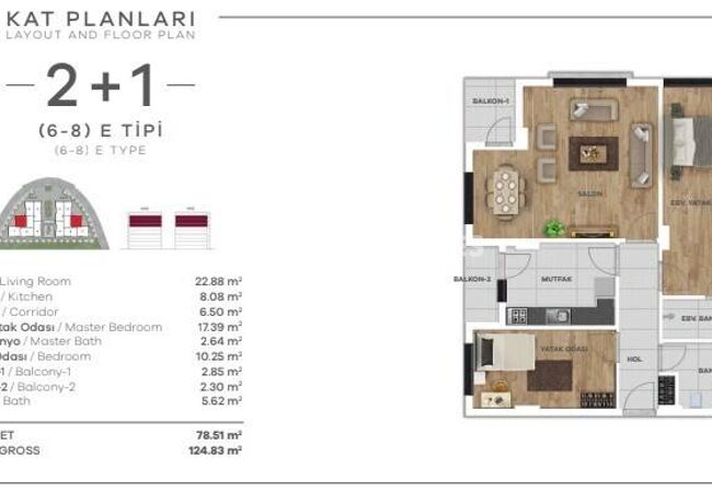 İstanbul Eyüpsultan’da Havuzlu Sitede Modern Daireler 23